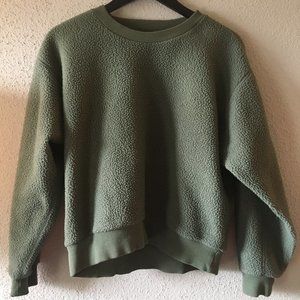 Everlane Green Crew Neck Sweater